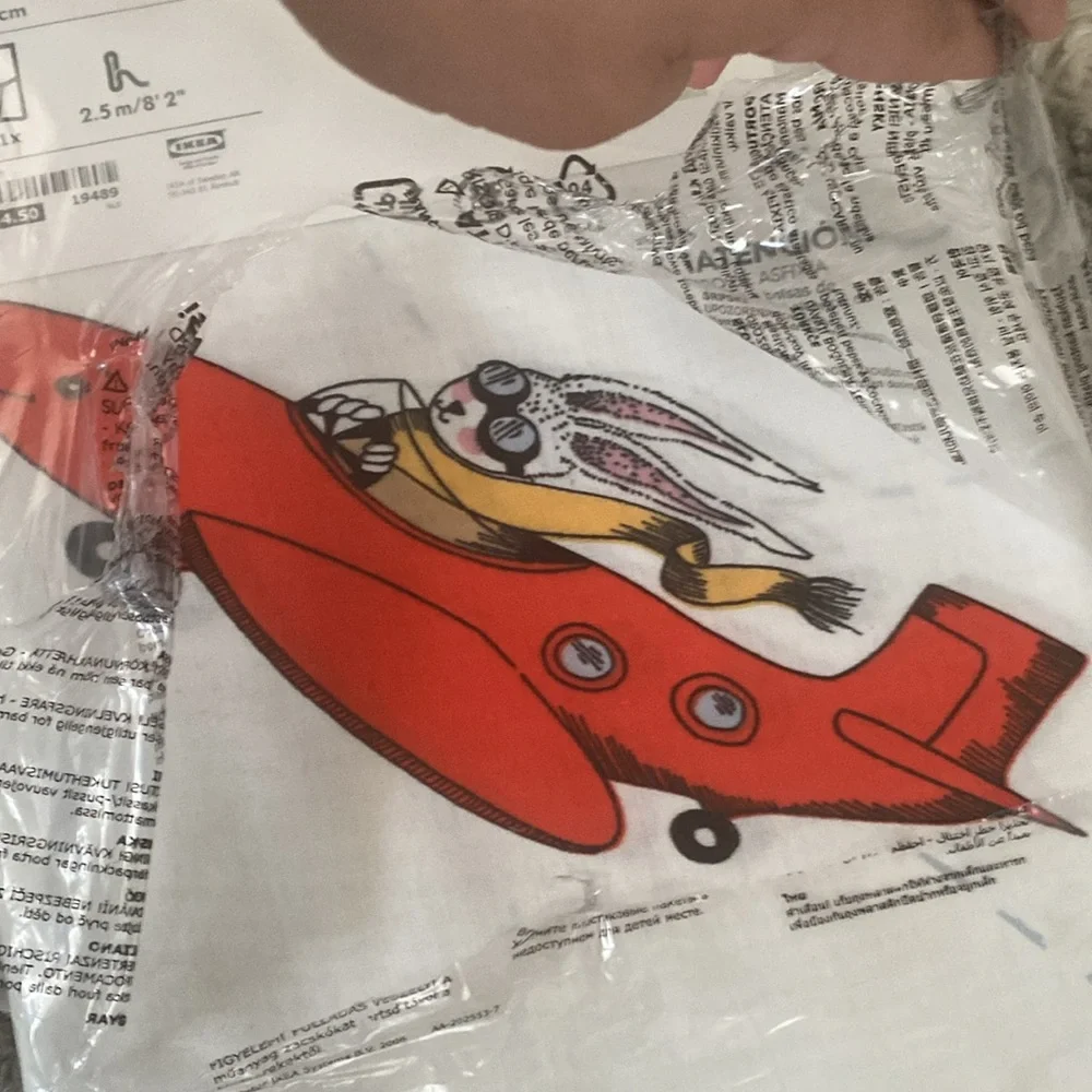 IKEA kids curtains with tiebacks